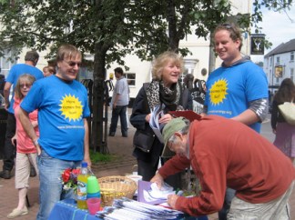 Share stall in Square